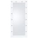 Zayan White High Gloss Floor Mirror With Lighting