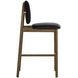 Claribel Bravo Black and Abbington Black Upholstered Bar Stool