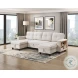 Ansley 3 Piece Beige Sectional