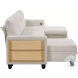 Ansley 3 Piece Beige Sectional