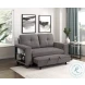 Ansley Dark Brown Loveseat with Pull Out Bed