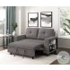 Ansley Dark Brown Loveseat with Pull Out Bed