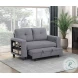 Ansley Gray Loveseat with Pull Out Bed