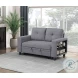 Ansley Gray Loveseat with Pull Out Bed