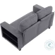 Ansley Gray Loveseat with Pull Out Bed