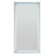 Noralie Silver Rectangular Floor Mirror with LED