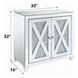 Noralie Silver and Gray 2 Door Console Table