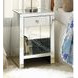 Noralie Silver 1 Drawer Open Night Table