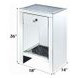 Noralie Silver 1 Drawer Open Night Table