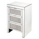 Noralie Silver 3 Drawer Night Table
