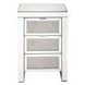 Noralie Silver 3 Drawer Night Table