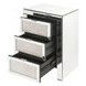 Noralie Silver 3 Drawer Night Table