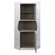 Brancaster Silver 2 Door Bar Cabinet with Nailhead Trim