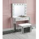 Noralie Silver Rectangular Wall Mirror with Light