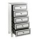 Noralie Silver and Gray 5 Drawer Chest
