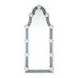 Noralie Silver and Gray Arched Floor Mirror with Light