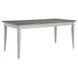 Beach Comber Weathered White and Brown 72" Rectangular Dining Table