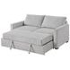 Dena Light Grey 71" Upholstered Sleeper Sofa
