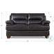 Calizor Black Leather 66" Loveseat
