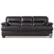 Calizor Black Leather 88" Sofa