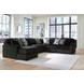Midnight Madness Onyx 6 Piece Modular Sectional with LAF Corner Chaise