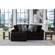 Midnight Madness Onyx 2 Piece Modular Sectional with LAF Corner Chaise