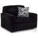 Midnight Madness Onyx Black Living Room Set