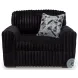 Midnight Madness Onyx Black Living Room Set