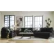 Midnight Madness Onyx Black Living Room Set