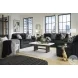 Midnight Madness Onyx Black Living Room Set