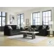Midnight Madness Onyx Black Living Room Set