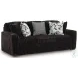 Midnight Madness Onyx Black Living Room Set
