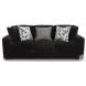 Midnight Madness Onyx Black Living Room Set