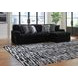 Midnight Madness Onyx 3 Piece Modular Sectional with Chaise