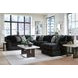 Midnight Madness Onyx 6 Piece Modular Sectional with Chaise