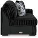 Midnight Madness Black 3 Piece Modular Sectional with Chaise