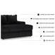 Midnight Madness Onyx Black Oversized Chaise