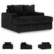 Midnight Madness Onyx Black Oversized Chaise