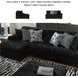 Midnight Madness Onyx Black 2 Piece Sectional Sofa with LAF Chaise