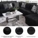 Midnight Madness Onyx Black 4 Piece Sectional with RAF Chaise