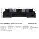 Midnight Madness Onyx Black 3 Piece Sectional with LAF Chaise