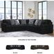 Midnight Madness Onyx Black 3 Piece Sectional