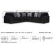 Midnight Madness Onyx Black 3 Piece Sectional