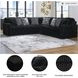 Midnight Madness Onyx Black 3 Piece Sectional
