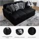 Midnight Madness Onyx Black Super Chaise