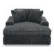 Midnight Madness Gunmetal Oversized Chaise