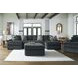Midnight Madness Gunmetal 3 Piece Double Chaise Sectional with Armless Loveseat