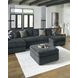 Midnight Madness Gunmetal 4 Piece Double Chaise Sectional