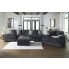 Midnight Madness Gunmetal 4 Piece Double Chaise Sectional