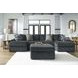 Midnight Madness Gunmetal 3 Piece Double Chaise Sectional with Armless Loveseat